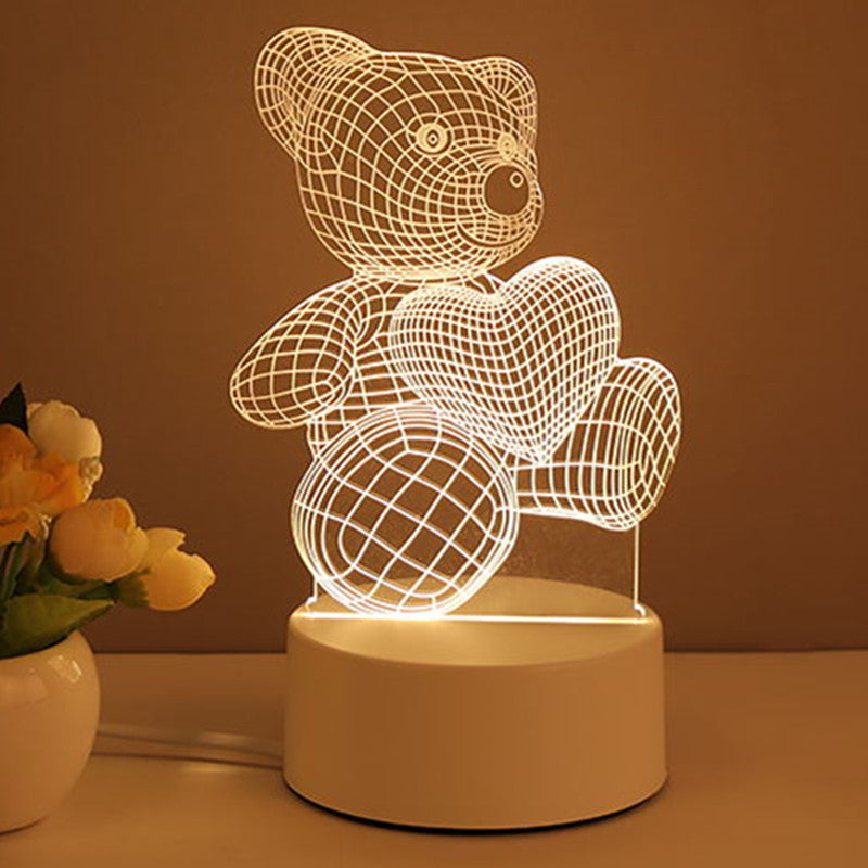 3D Lamp Acrylic LED Night