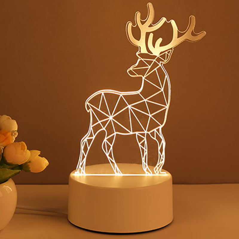 3D Lamp Acrylic LED Night