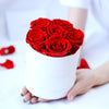 Eternal Life Flower Immortal Rose with Hug Bucket Romantic Valentines Day Gift