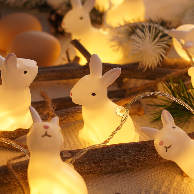 Cute rabbits with led