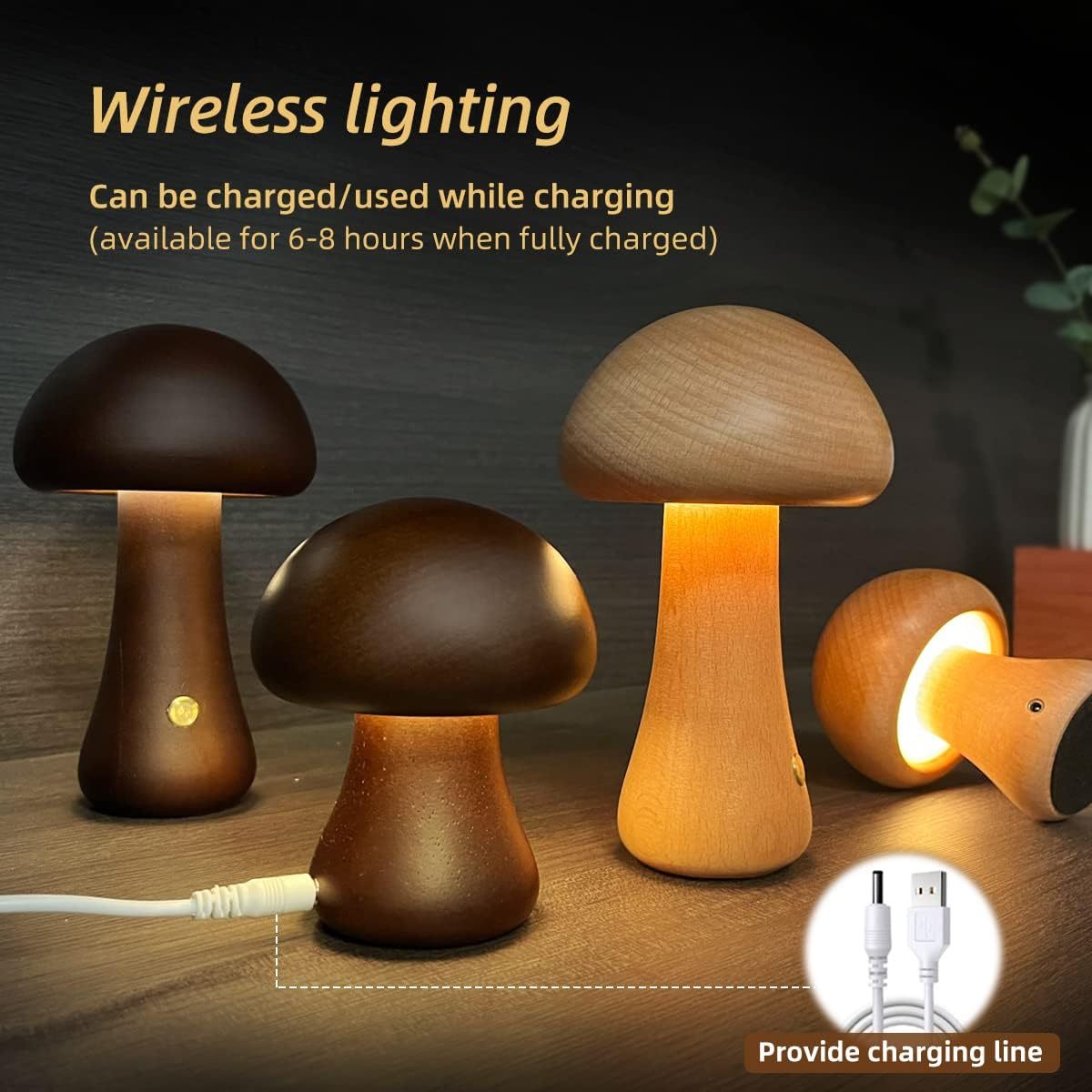 Cute Mushroom LED Night Light