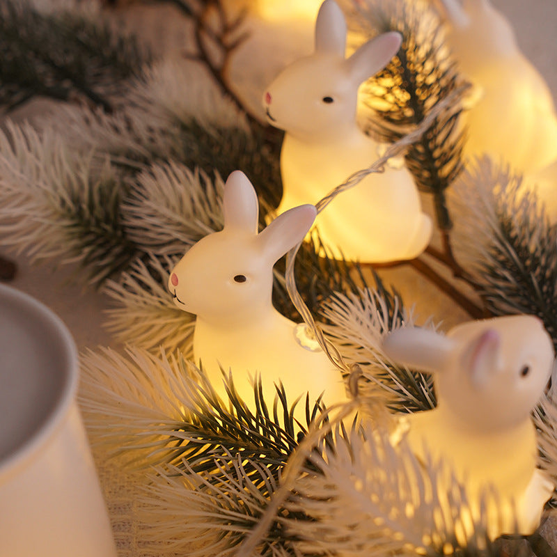 Cute rabbits with led