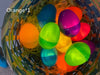 Easter Colorful Plastic Eggs With Lights