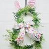 Easter Bunny Wreath Rattan Circle Easter Decoration