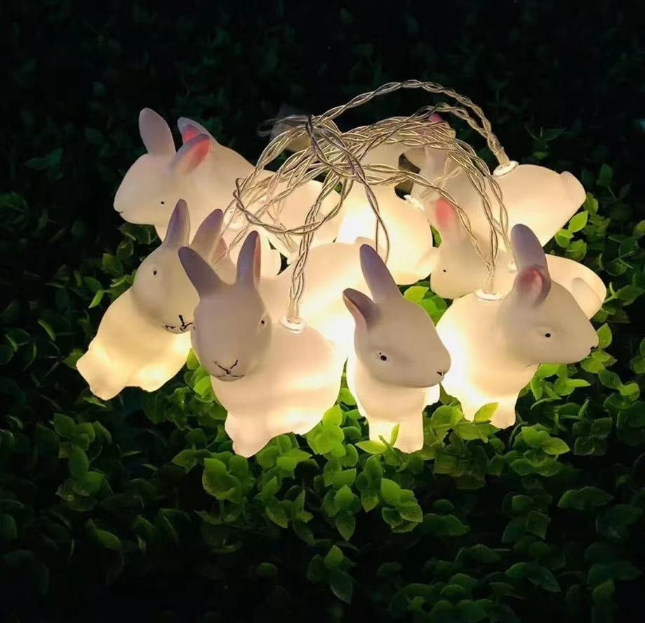 Cute rabbits with led