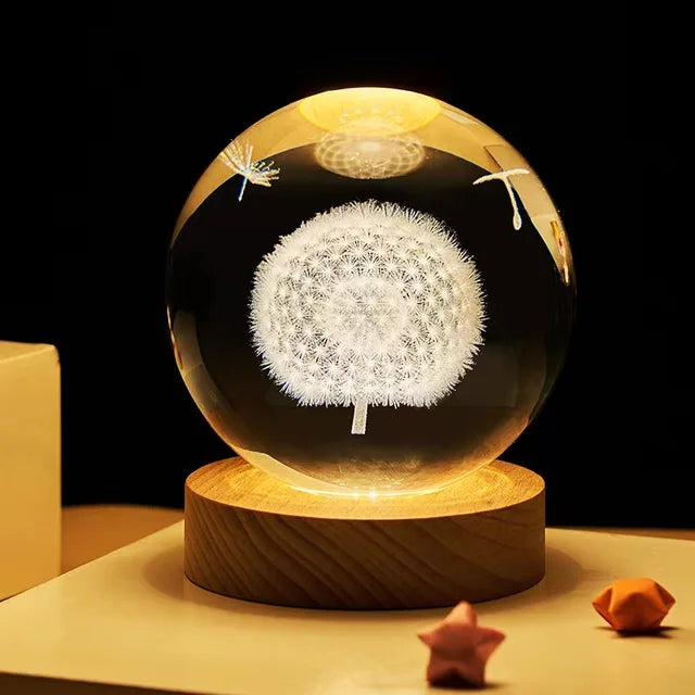 Crystal Night Light Ball