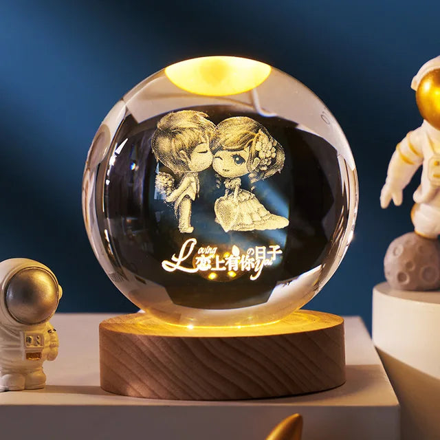 Crystal Night Light Ball