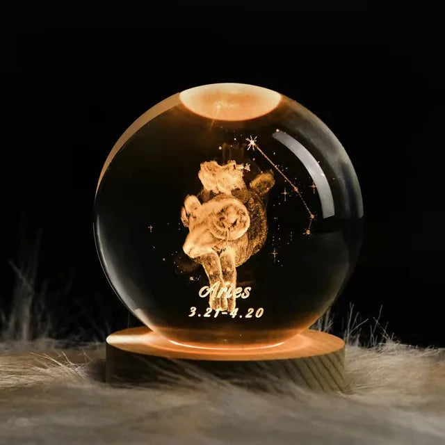 Crystal Night Light Ball